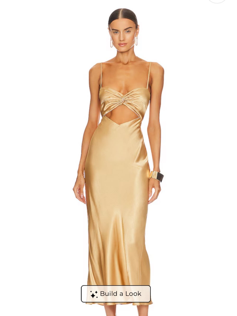 Oliviera Twist Front Midi Dress in Taffy
Shona Joy size US 4